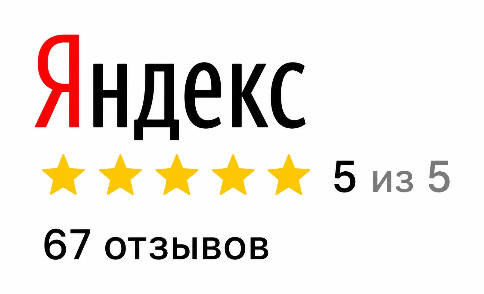 Рейтинг компании в Яндексе
